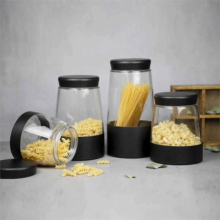 Food Storage Glass Jar Clear Spice Jar