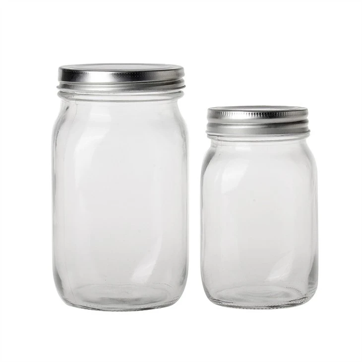 Glass Jars Airtight Stainless Steel Lid