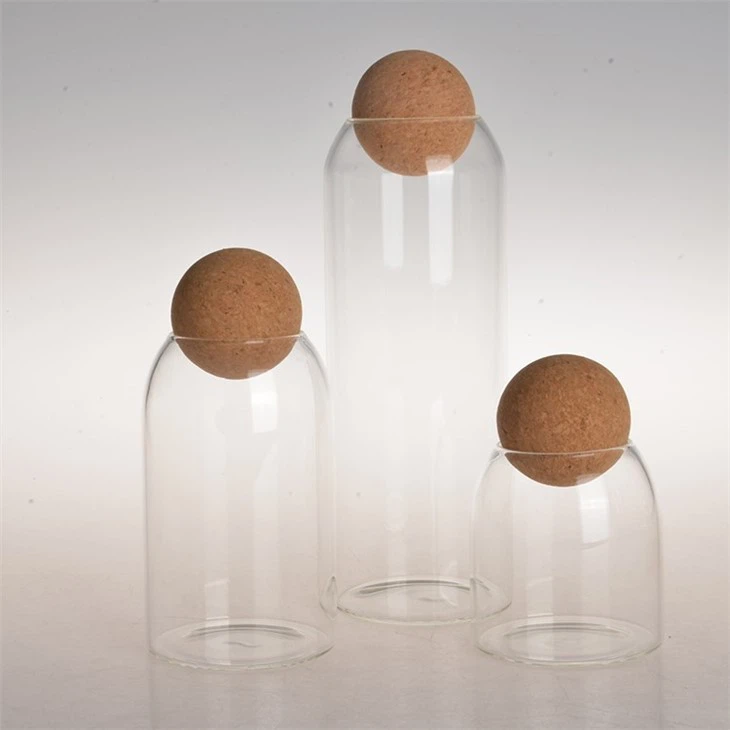 Glass Storage Jar With Ball Cork