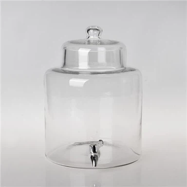 Borosilikatinio stiklo gėrimų dozatorius