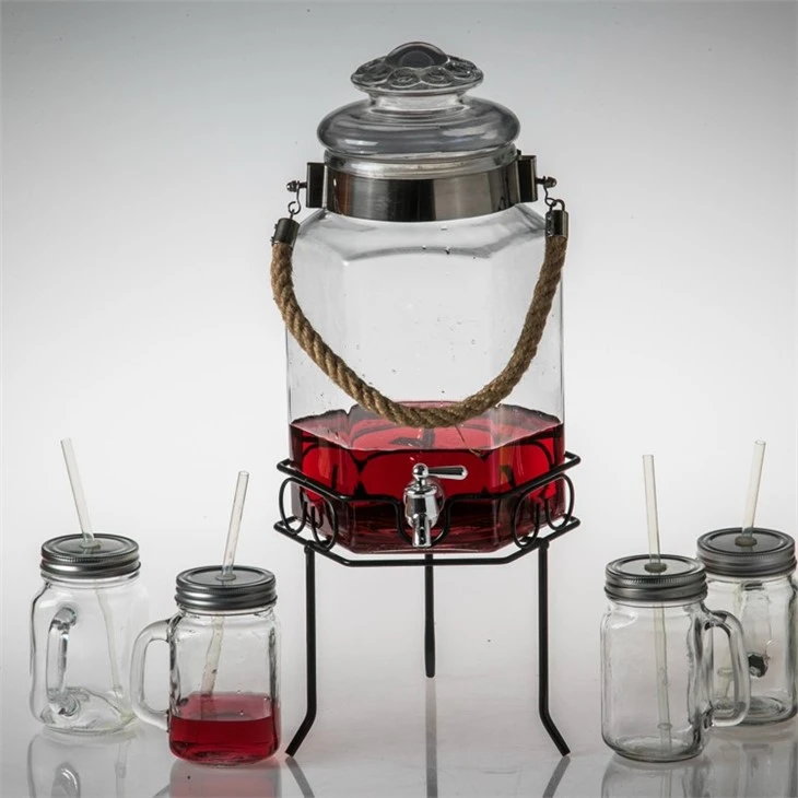 3L Glass Drink Dispenser