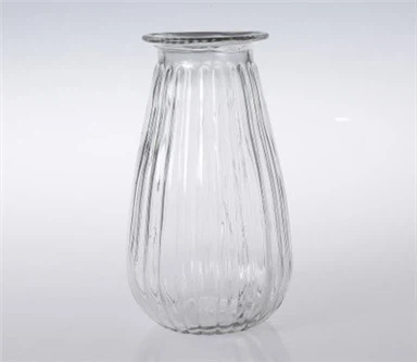 Klasikinės juostelės stiklo vaza