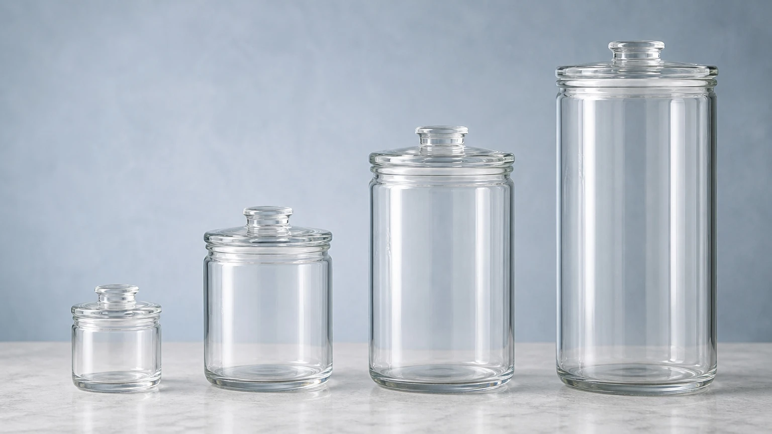 Custom glass jar capacity options Custom glass jar capacity options