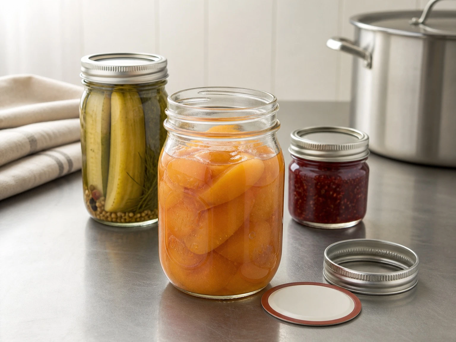 Custom glass mason jars for canning, fermentation and hot fill Custom glass mason jars for canning, fermentation and hot fill