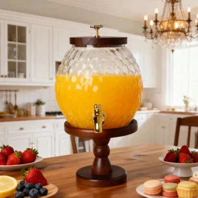 Geometrinė sfera: deimantinis{0}}stiklinis grafinas