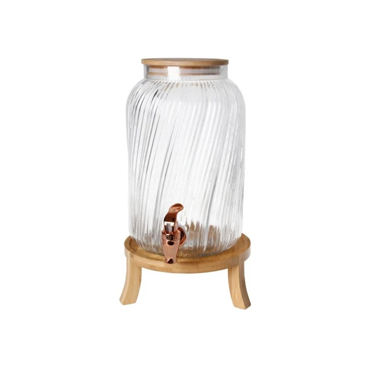 Twisted Glass Beverage Dispenser suppliers